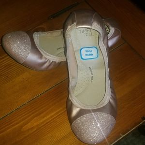 Ballerina Flats Rose Gold Color
